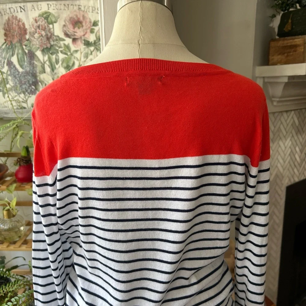 Náutica 100% cotton-knit long sleeves cuff closing 4 buttons light and casual - Picture 6 of 9